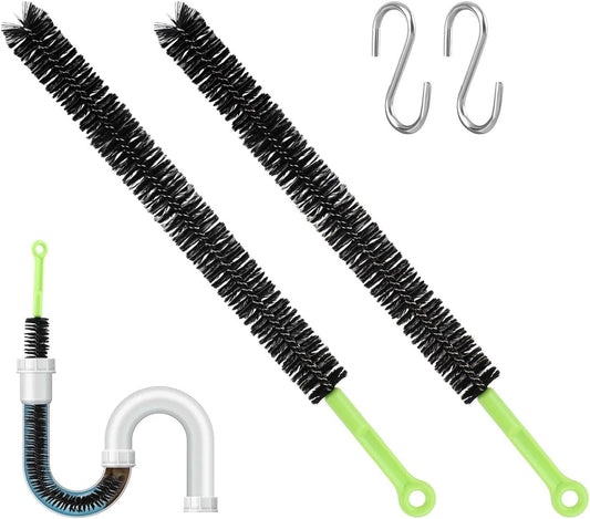2-Pcs-Drain-Clean-Brush-Set,with-2-S-shape-Hooks-Extended-1034