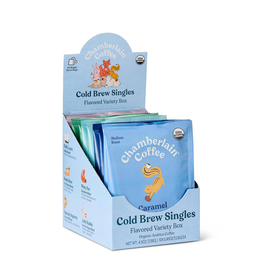 Paquete Variado de Café Chamberlain Saborizado Cold Brew 10 Bolsitas