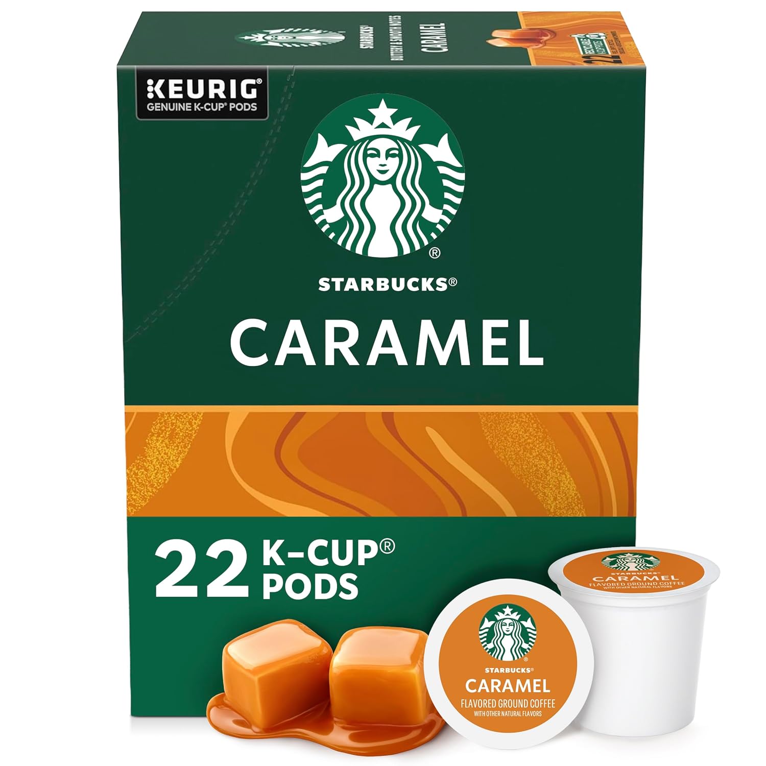Starbucks-K-Cup-Coffee-Pods,-Caramel-Naturally-Flavored-Coffee-For-Keurig-Brewers,-1-Arabica,-3108
