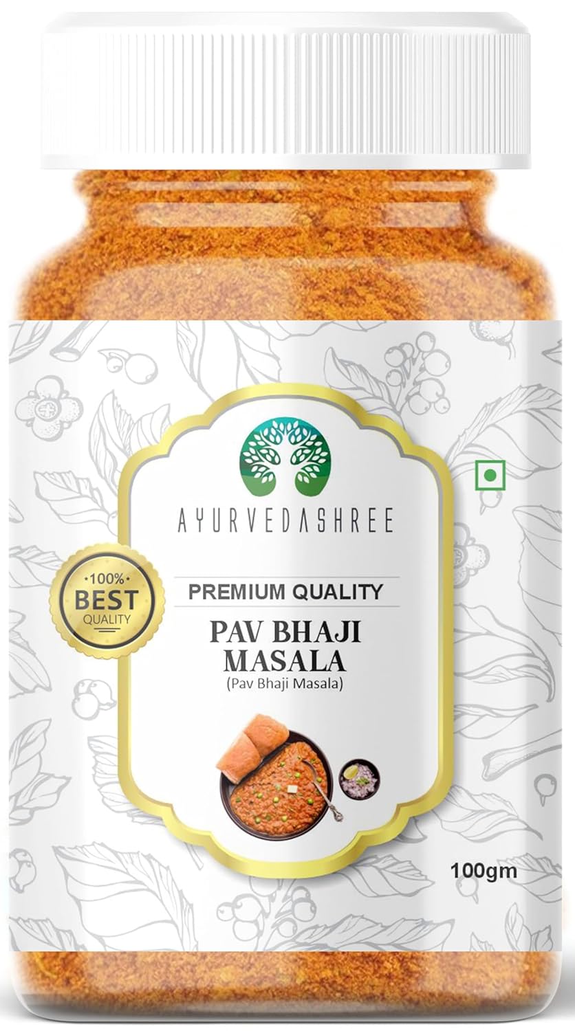 AYURVEDASHREE-Pav-Bhaji-Masala-Tarro-de-PET-de-100-gm-Calidad-838