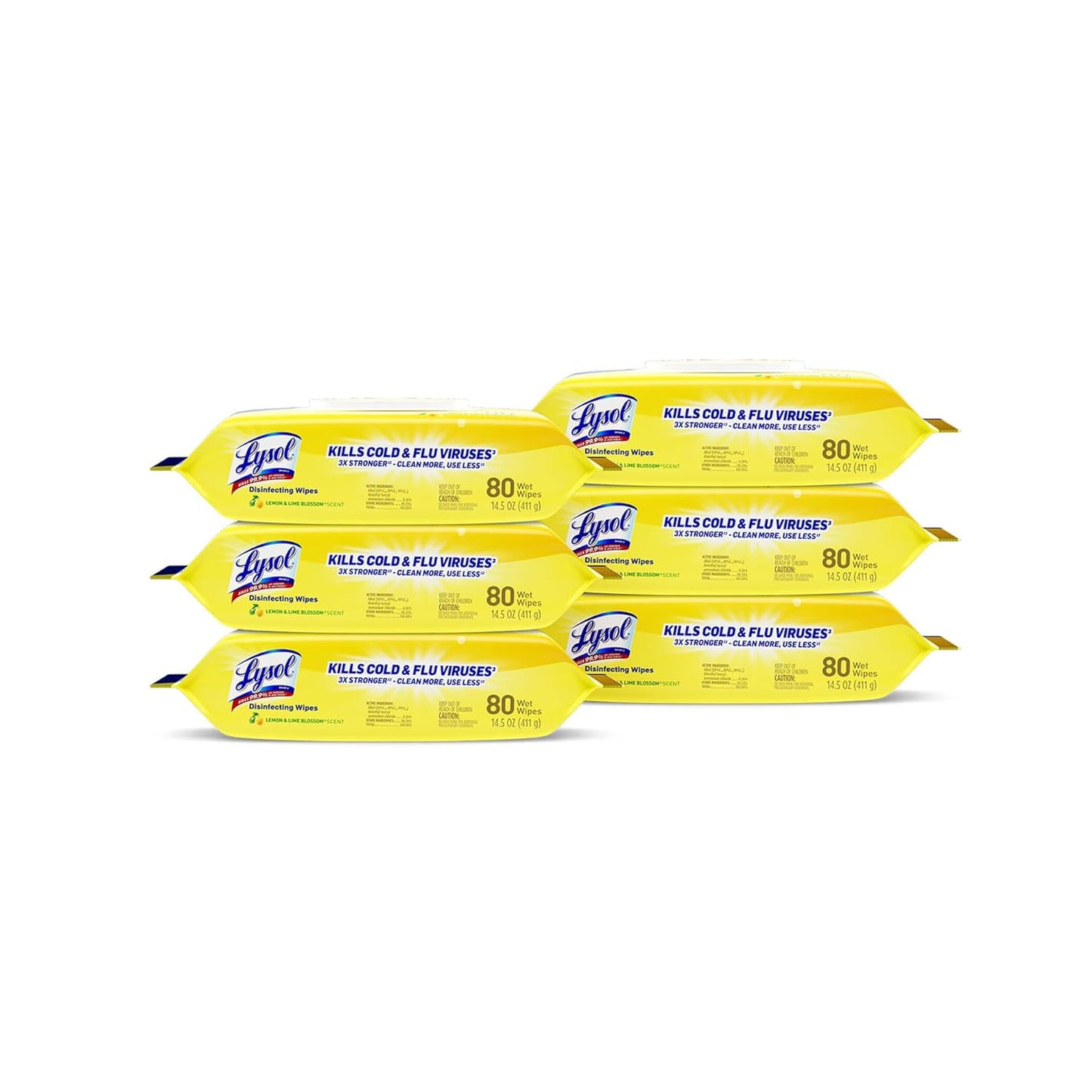 Lysol®-Disinfecting-Wipes,-Lemon-And-Lime-Blossom,-7"-x-8",-4494