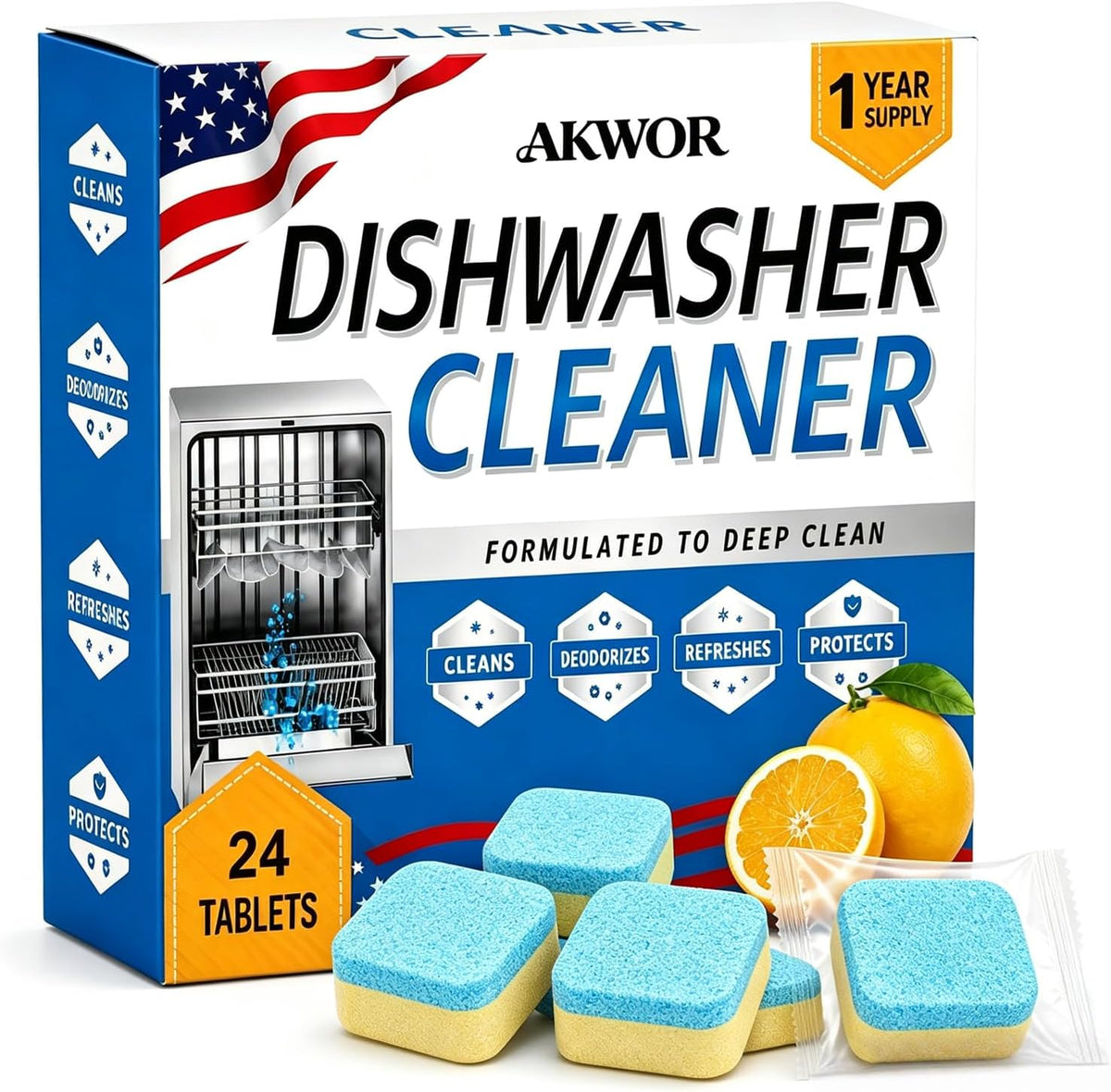 Enzyme-Dishwasher-Cleaner-Tablets-Ultra,-Eliminator-Odor-24-Count-------6