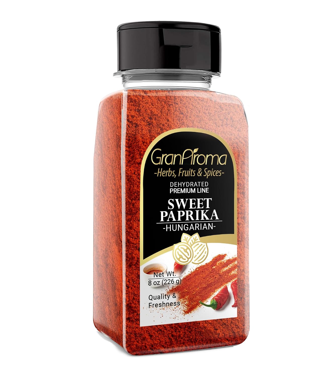 GranAroma-Sweet-Hungarian-Paprika,-8-oz,-Sweet-&-Savory,-Authentic,-Fine-Powder-1645