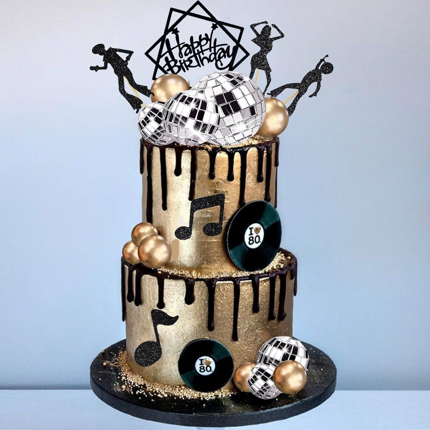 36Pcs-Disco-Ball-Cake-Toppers-Music-Dancing-1358