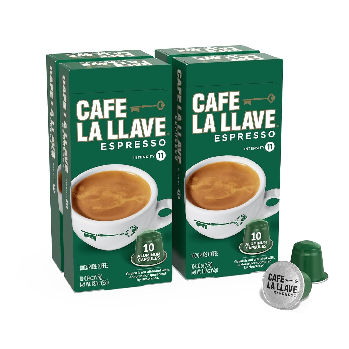 Cafe-La-Llave-Cápsulas-de-aluminio-expreso,-intensidad-11,-espresso-tostado-403534