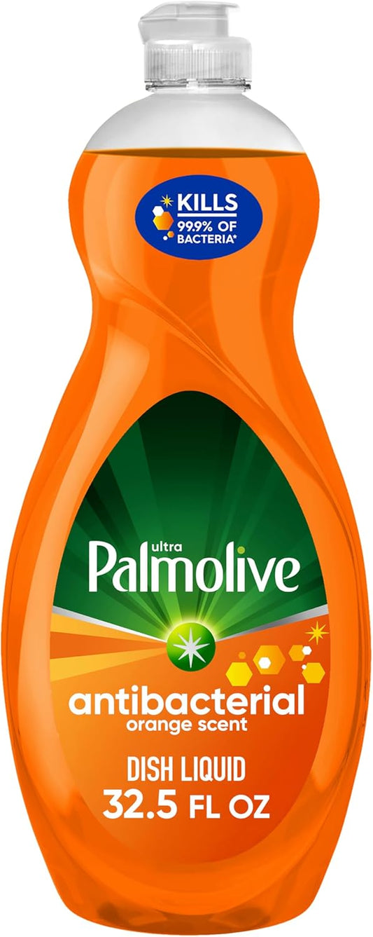Palmolive-Ultra-Concentrated-Antibacterial-Liquid-Dish-Soap,-Orange-Scent,-32.5-Fluid-Ounce-357