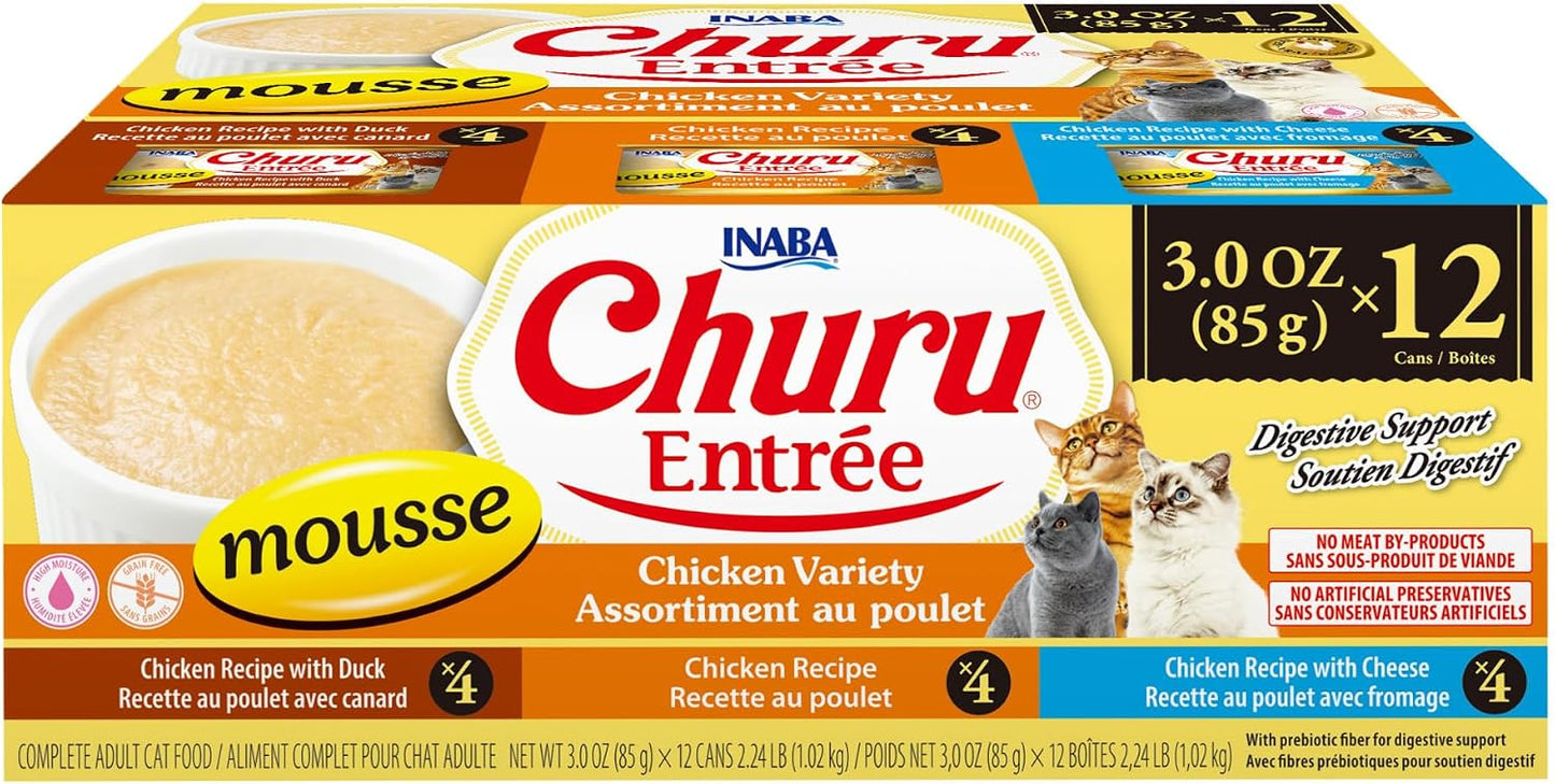 INABA-Churu-Entrée-Mousse-for-Cats,-High-Moisture,-Prebiotic-Wet-Cat-Food,-3oz.-1189