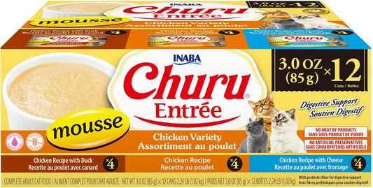 INABA-Churu-Entrée-Mousse-for-Cats,-High-Moisture,-Prebiotic-Wet-Cat-Food,-3oz.-1189
