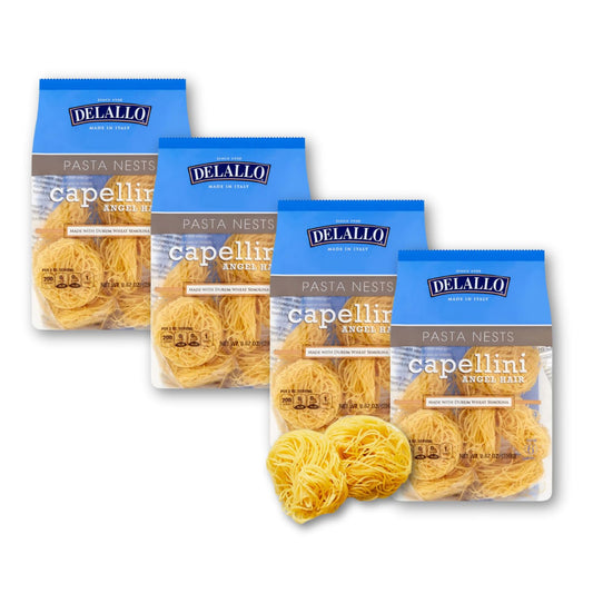 DeLallo-Capellini-Angel-Hair-Pasta-Nests,-Made-in-Italy,-with-336