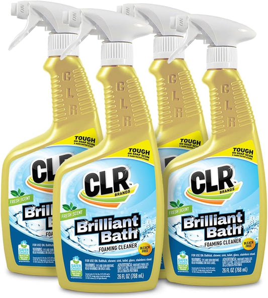 CLR-Brilliant-Bath-Foaming-Bathroom-Cleaner-Spray---For-Use-On-Toilet,-Bath,-Shower,-Sink,-418