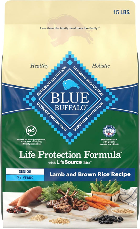 Blue-Buffalo-Life-Protection-Formula-with-LifeSource-Bits,-Senior-7+-Dry-Dog-Food,-1225