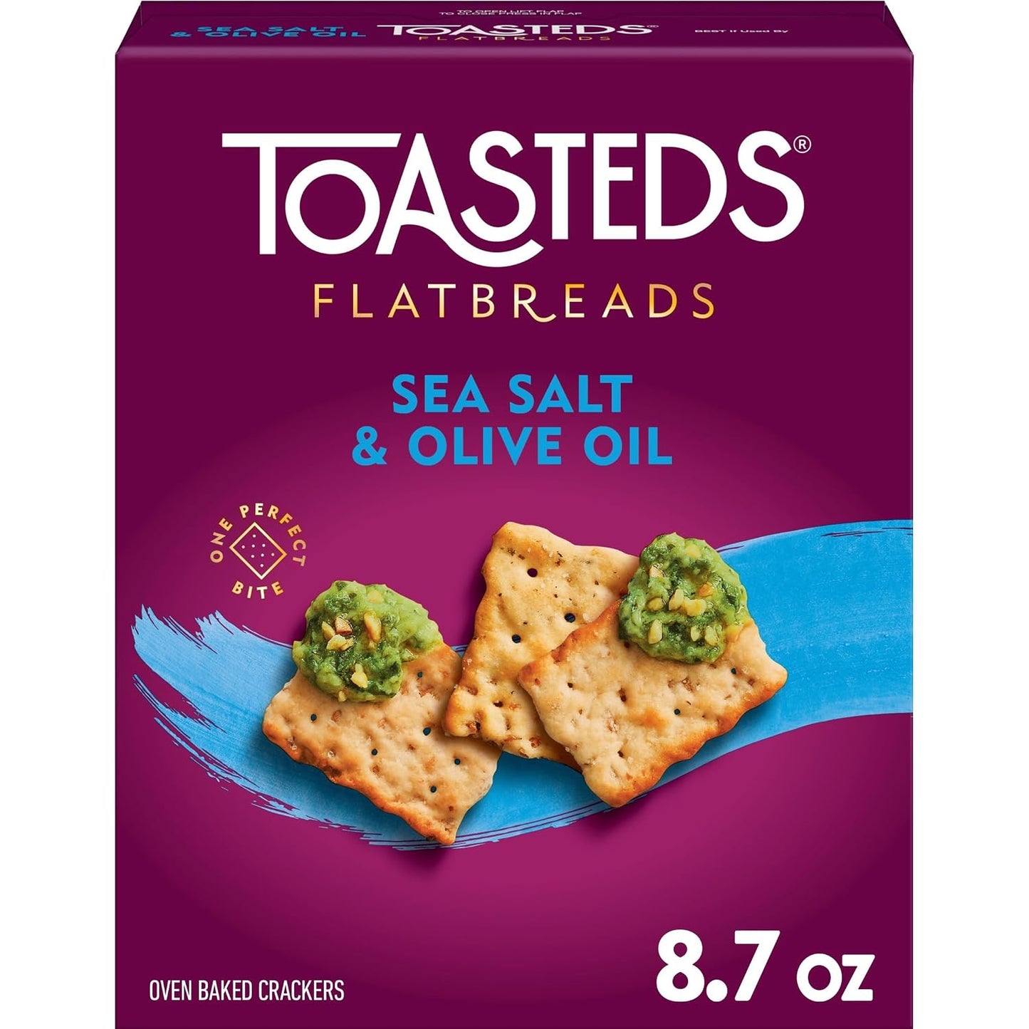 Toasteds-Flatbreads-Crackers,-Lunch-Snacks,-Party-Snacks,-Sea-Salt-And-Olive--Oil-8.7oz-Box--2083