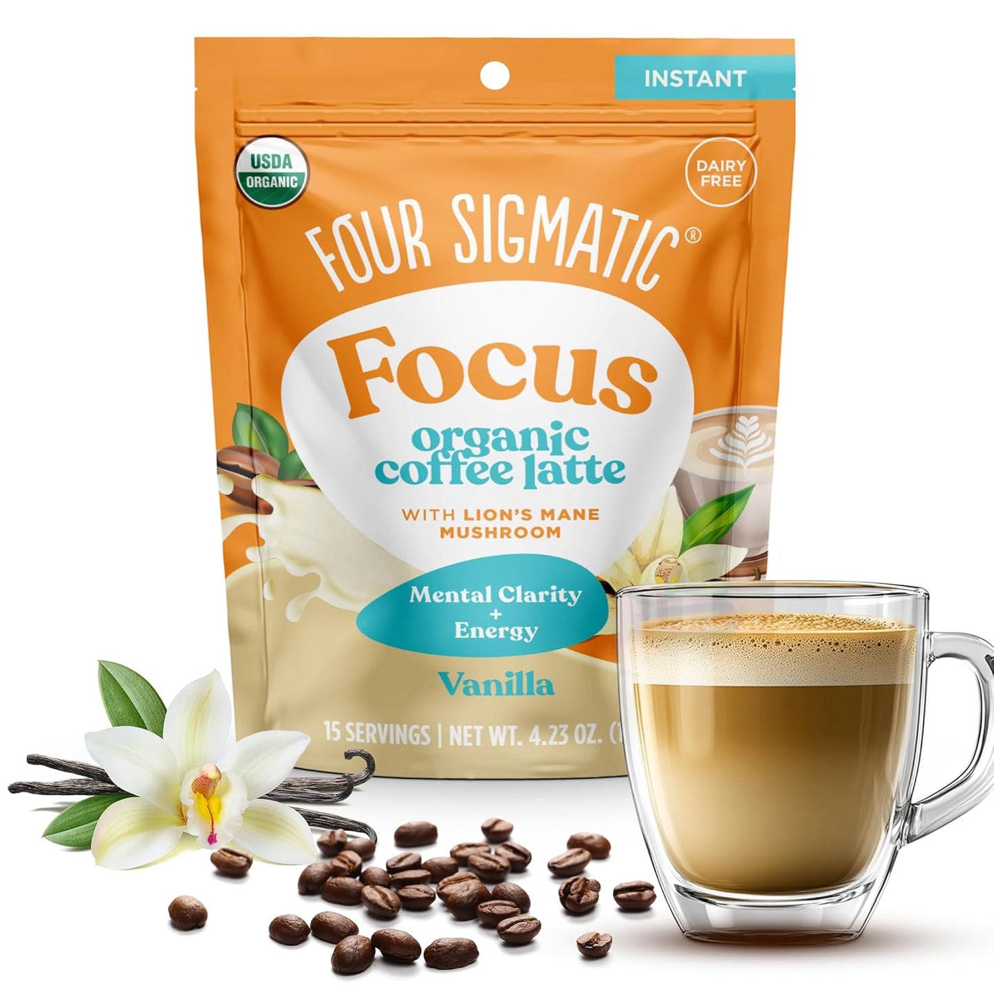 Four-Sigmatic-Vanilla-Focus-Mushroom-Coffee-Latte-Plant-Based-Organic-Instant-Latte-with-Lion’s-1345