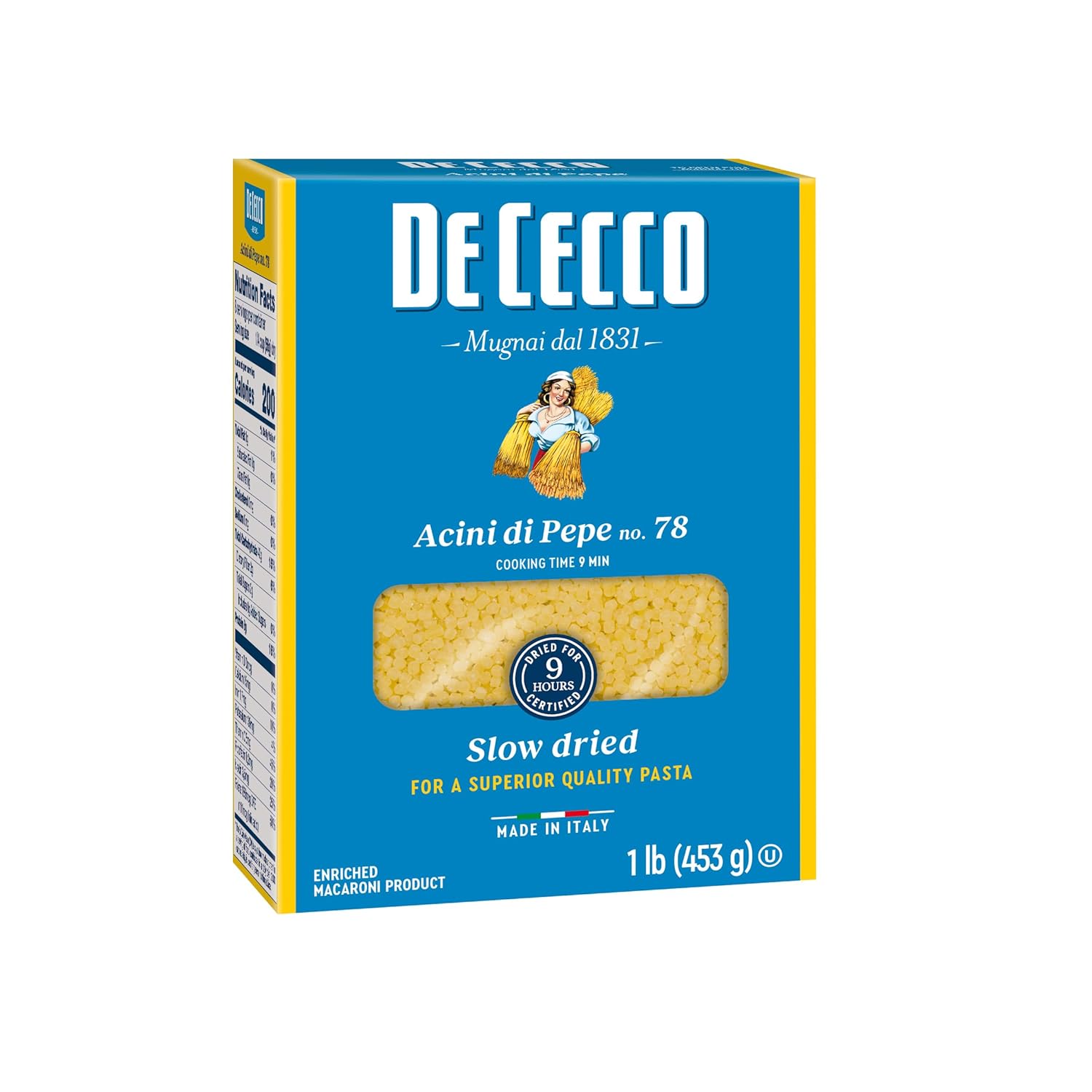 De-Cecco-Semolina-Pasta,-Acini-Di-Pepe-No.78,-553