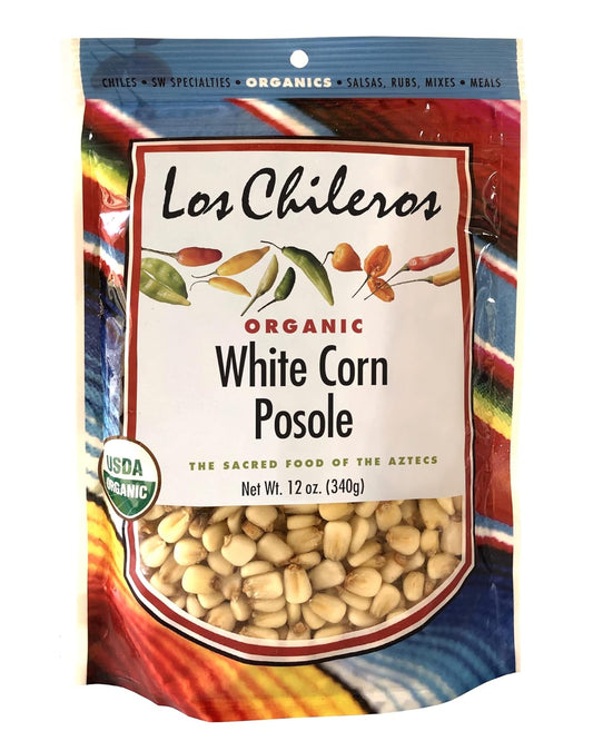 Los-Chileros-Posole,-maíz-blanco,-12-onzas-------834