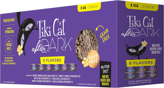Tiki-Cat-After-Dark-Pâté,-Variety-Pack,-High-Protein-2130