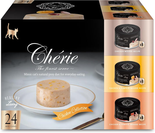 CHÉRIE-Healthy-Living-Series-Wet-Cat-Food-Chicken-Variety-Pack,-with-Premium-Chicken,-295