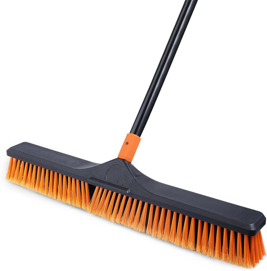24”Push-Broom-Brush-for-Floor-Cleaning-with-65”-Long-Handle-5140