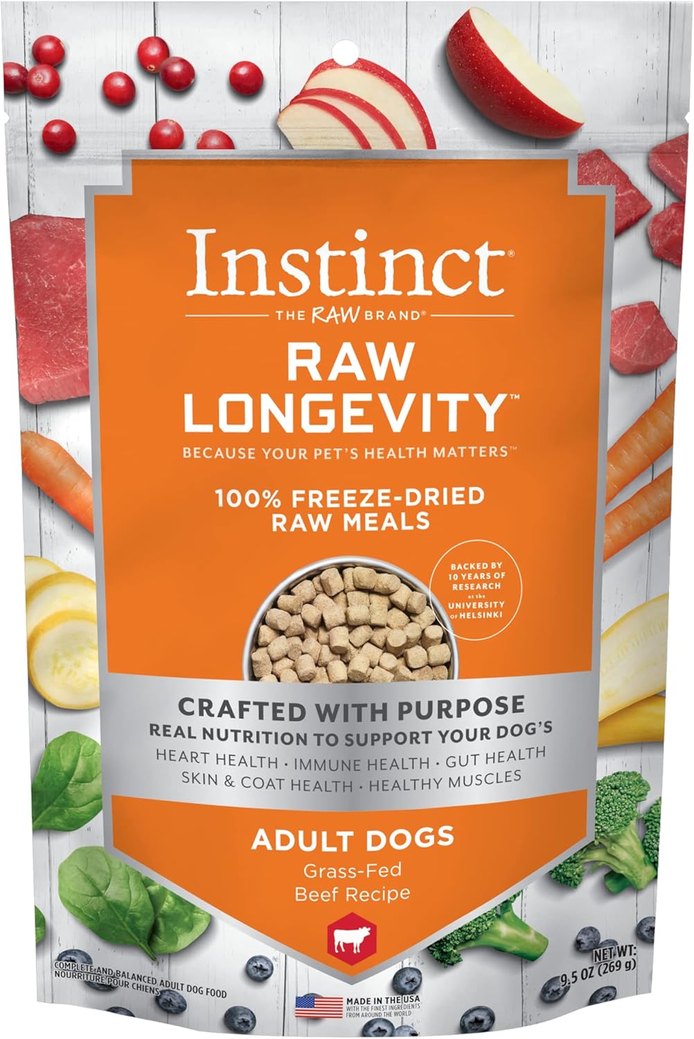 Instinct-Nature's-Variety-NV-Dog-Longevity-Freeze-Dried-Beef,-9.5-Ounce-----827