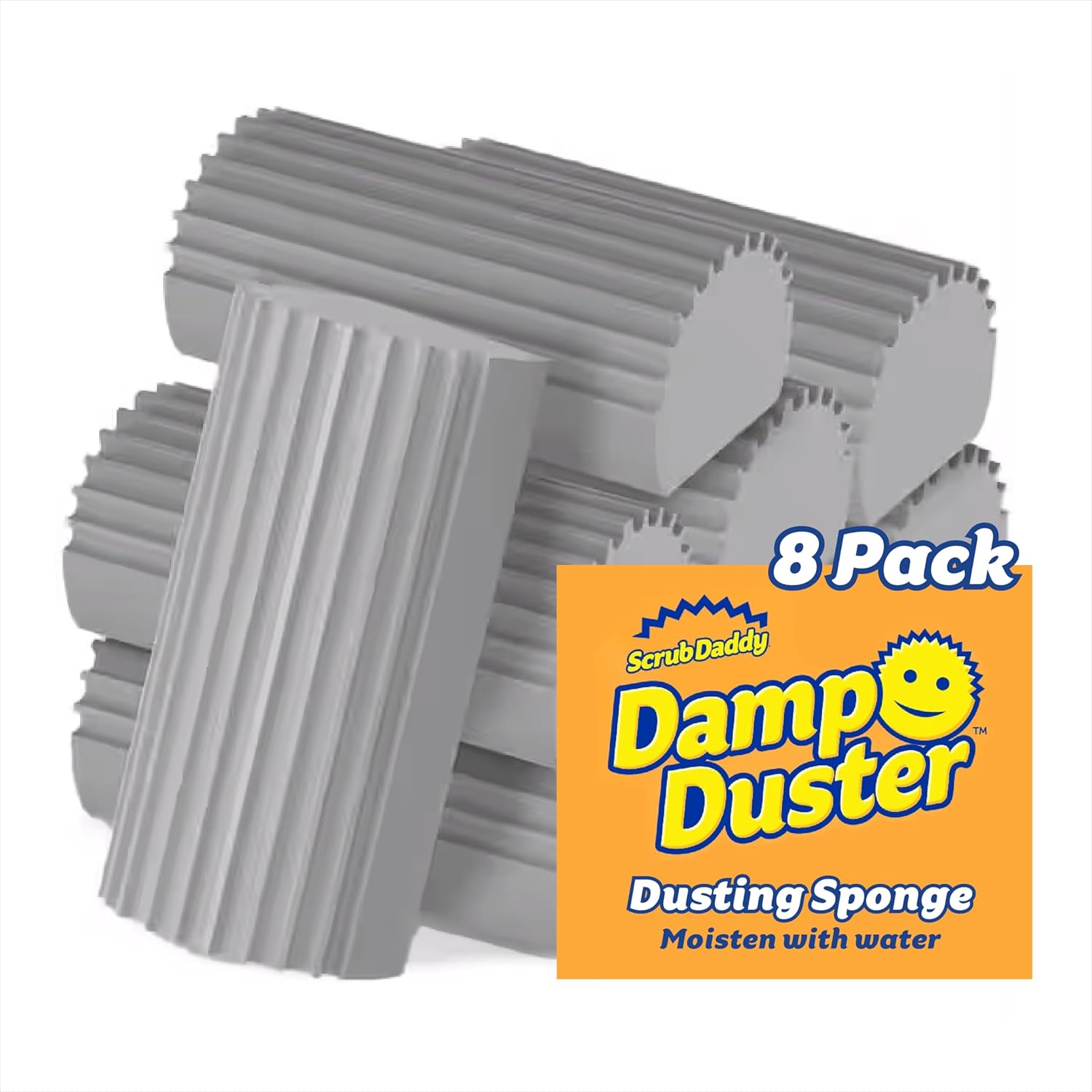 Scrub-Daddy-Damp-Duster-Dusting-Sponges-(8-Count)---Dust-Remover-for-Household-Cleaning---426