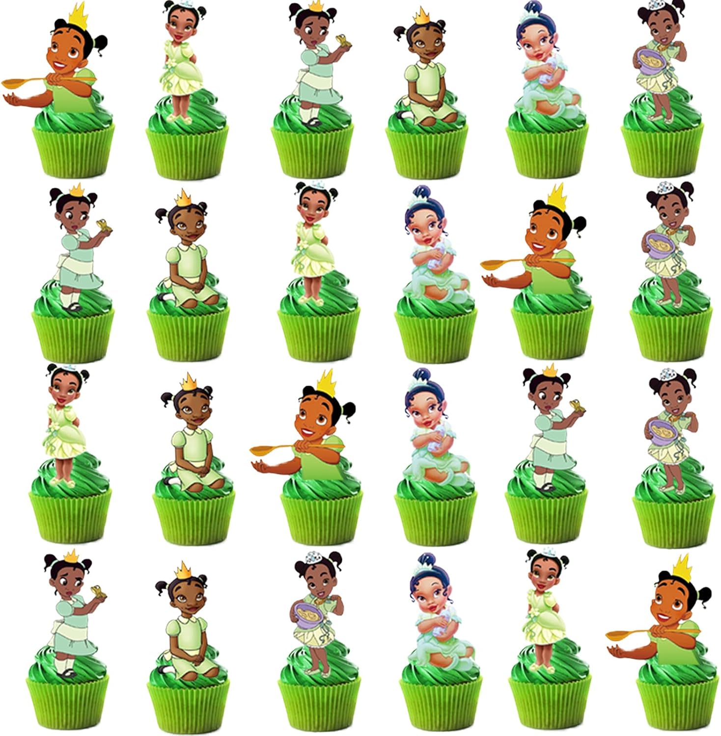 48Pcs-Tiana-Birthday-Cake-Topper-Decoration-Supplies-3729