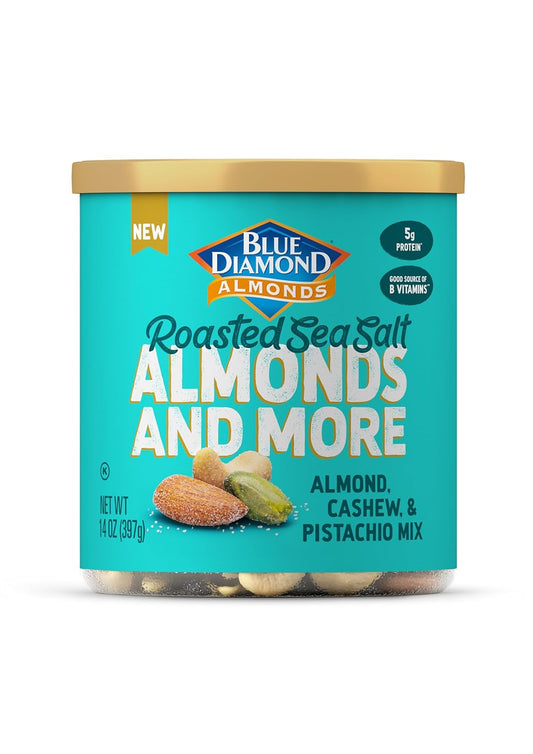 Blue-Diamond-Almonds,-Mixed-Nuts-Roasted-Sea-Salt-Deluxe-Snack-Nuts,-Almonds,-and-14oz.-2217