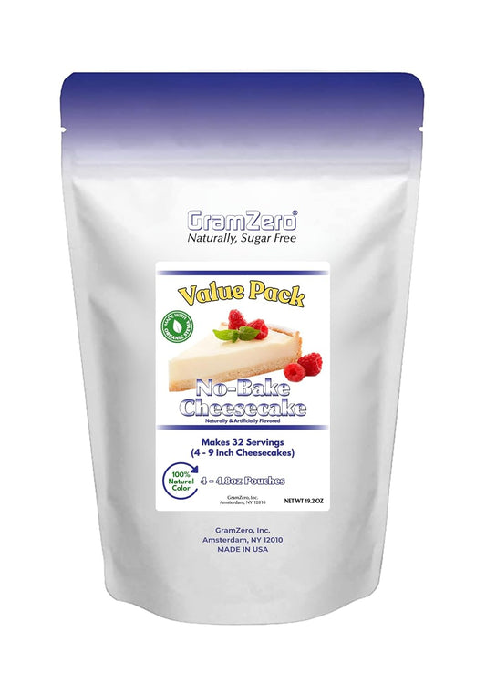 GramZero-No-Bake-Cheesecake-Mix,-Makes-4-Cheesecakes,-Low-Calorie,-Stevia-22