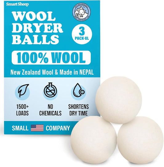 Wool-Dryer-Balls---Smart-Sheep-3-Pack---XL-Premium-Natural-Fabric-1106