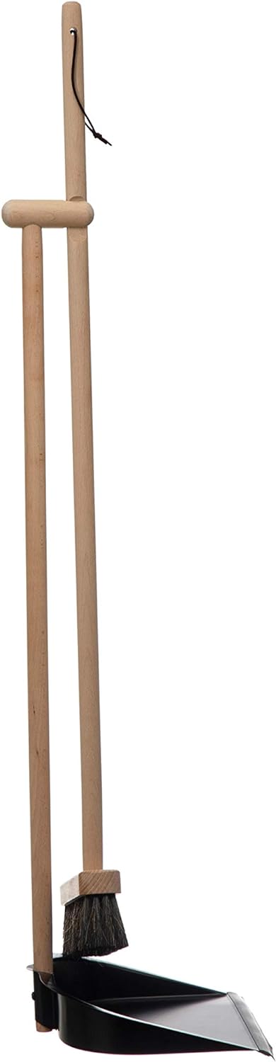 Creative-Co-Op-Beech-Wood-Broom-&-Standing-Metal-Dust-Pan,-532