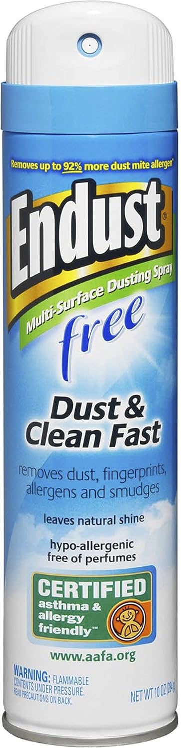 Endust-Fragrance-Free-Hypo-Allergenic-Dusting-and-Cleaning-Spray,-Hypo-allergenic,-Fragrance-Free,-No-Flavor,-10-Fl-386