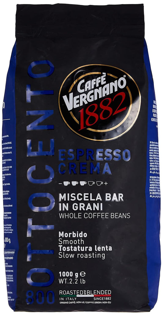 Caffe-Vergnano-Espresso-Roast-Crema 800 Blend-Whole-Bean-Coffee-|-2.2-Lb-Bag-(1-1757