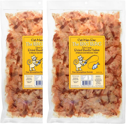 Cat-Man-Doo--Dried-Bonito-Flakes-Pet-Treat,-X-Large-Flakes-4oz-3