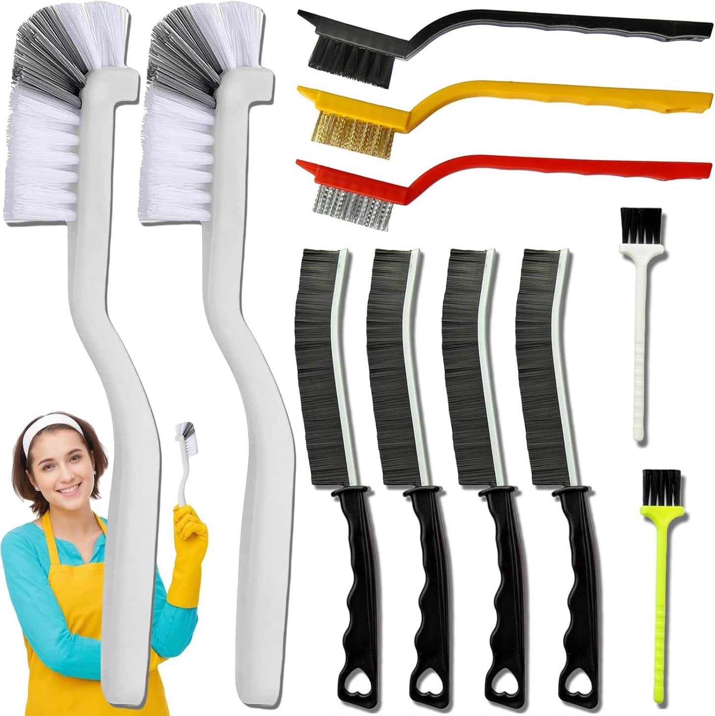 11Pcs-Crevice-Cleaning-Brush,Gap-Cleaning-Brush-with-Long-Handle,Small-Gap-2692