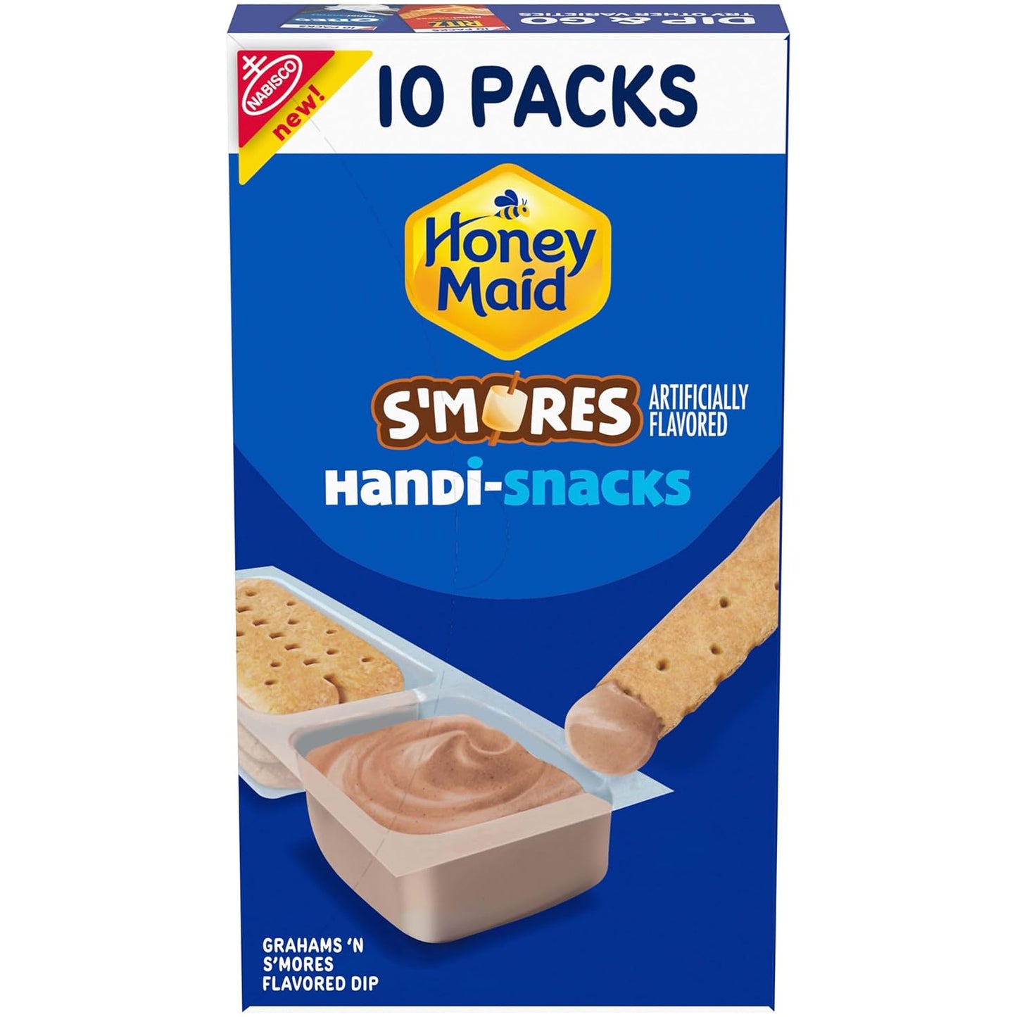 Handi-Snacks-Honey-Maid-Graham-Cracker-Sticks-'N-S'mores-Flavored-Dip,-10ct--|-Snack-Packs,-Wrapped-2209
