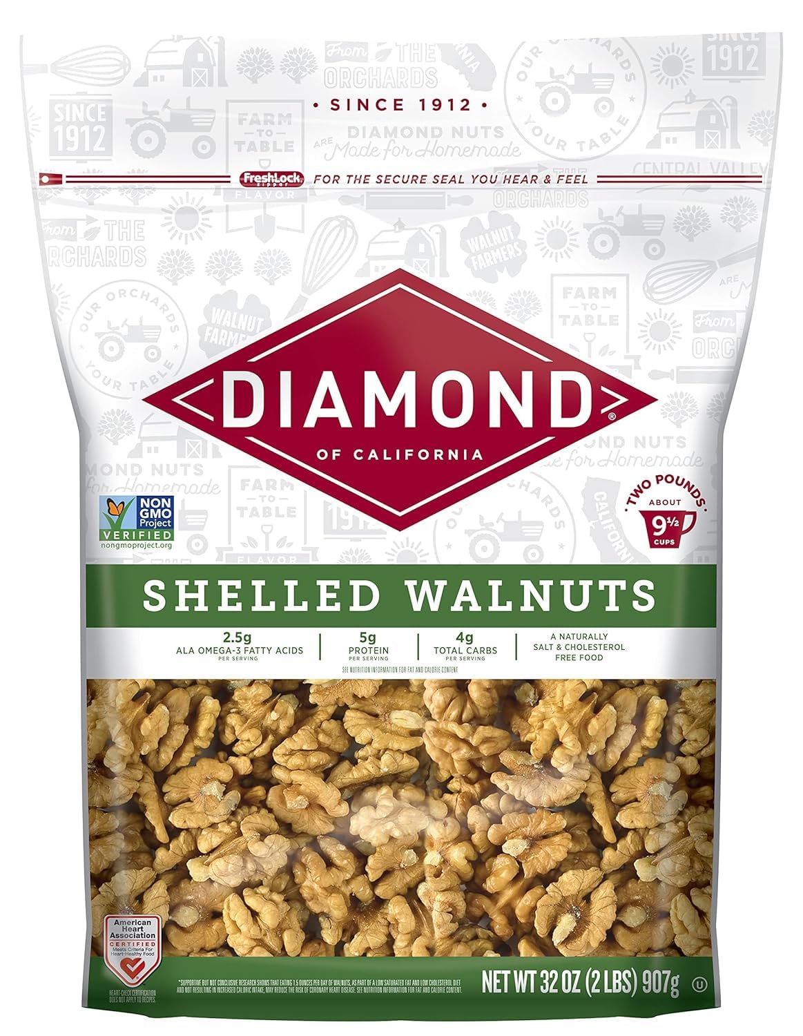 Diamond-of-California-Shelled-Walnut-Halves-and-Pieces-32-oz-|--Raw-almonds-for-cooking,-2414