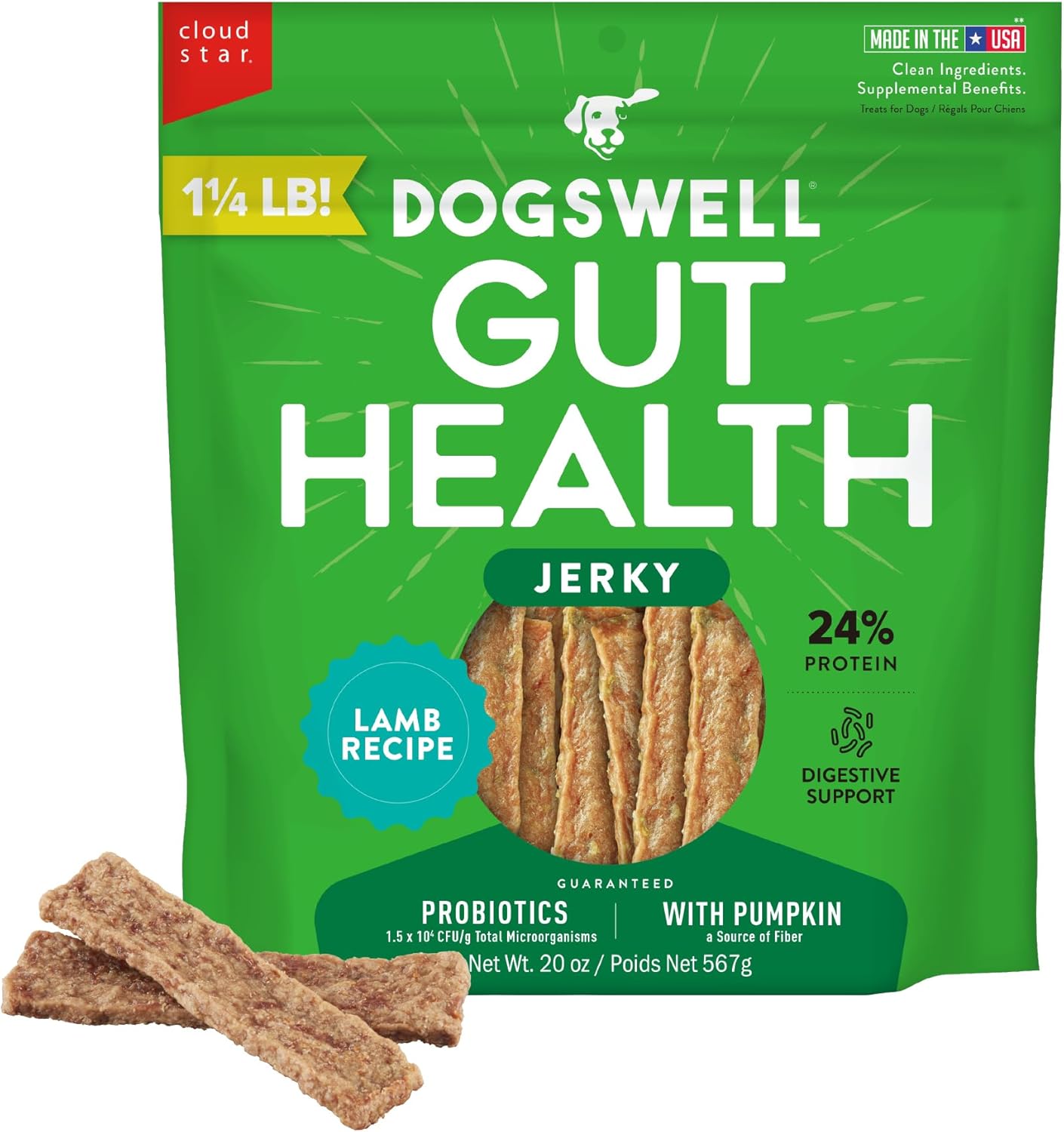 Gut-Health-Meaty-Jerky-Dog-Treats,-Lamb,-20-3045
