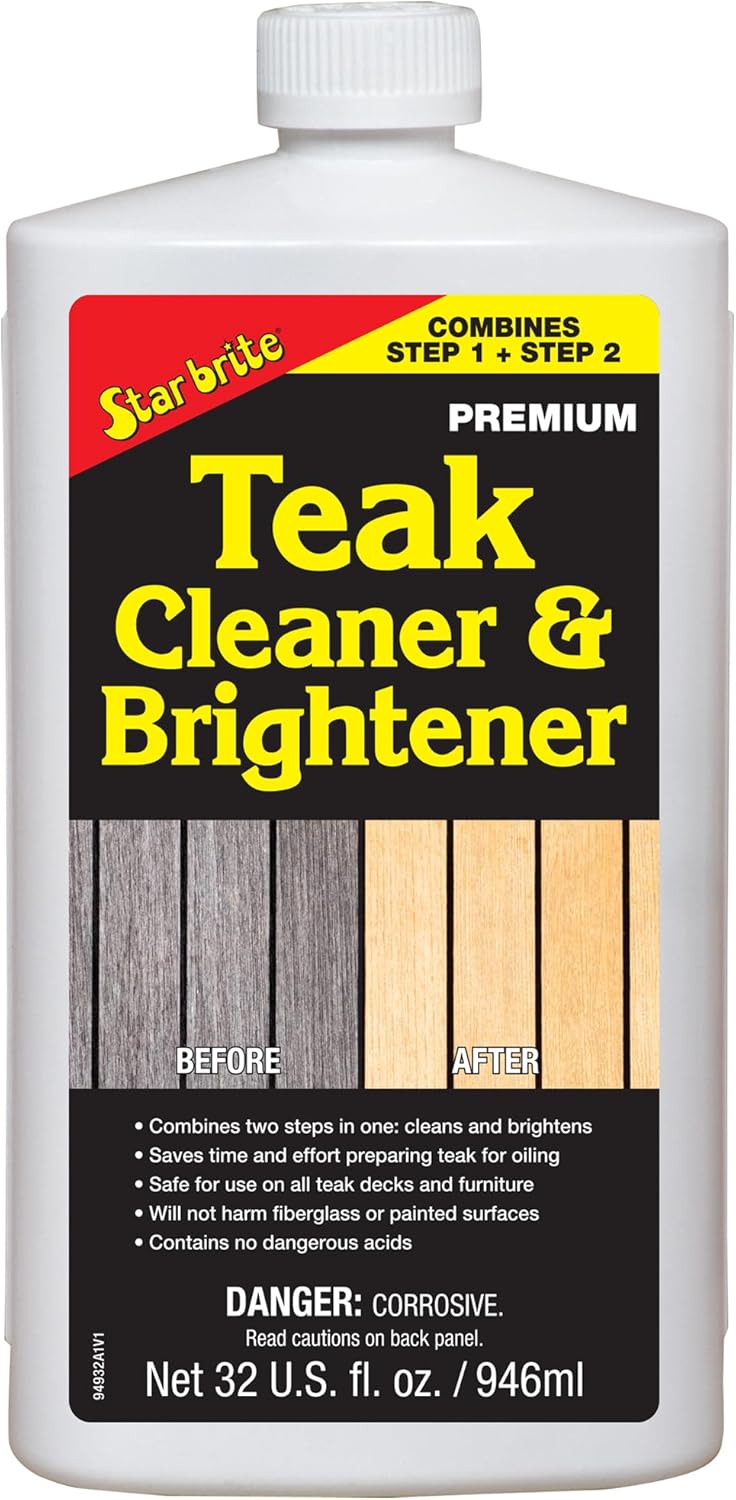 Star-Brite-Teak-Cleaner-&-Brightener,-Restore-Weathered-Wood,-32oz--94932---------478
