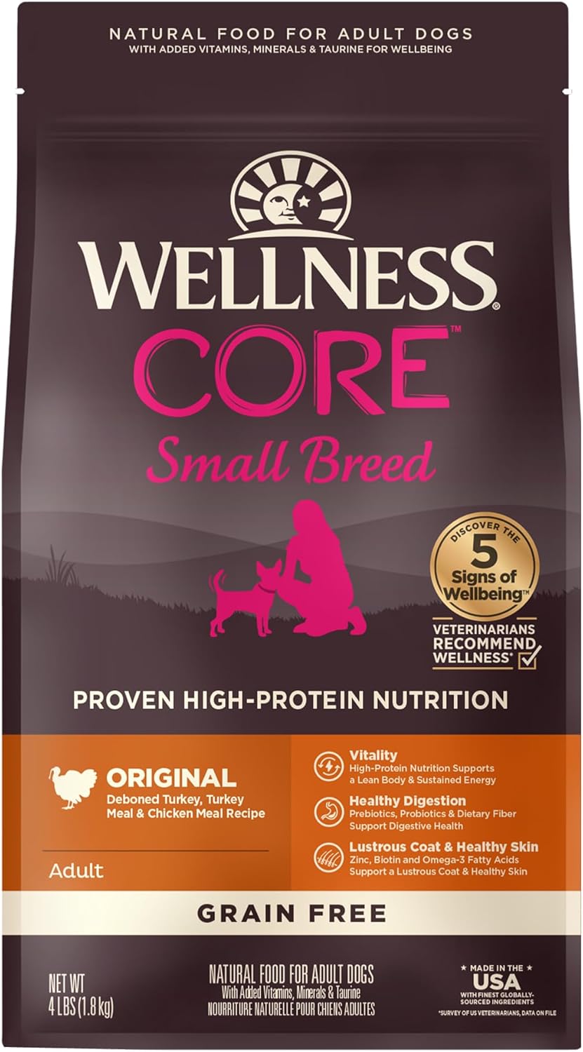 Wellness-CORE-Dry-Dog-Food,-Small-Breed,-Grain-Free,-High-Protein,-Natural,-Original-Turkey-2252