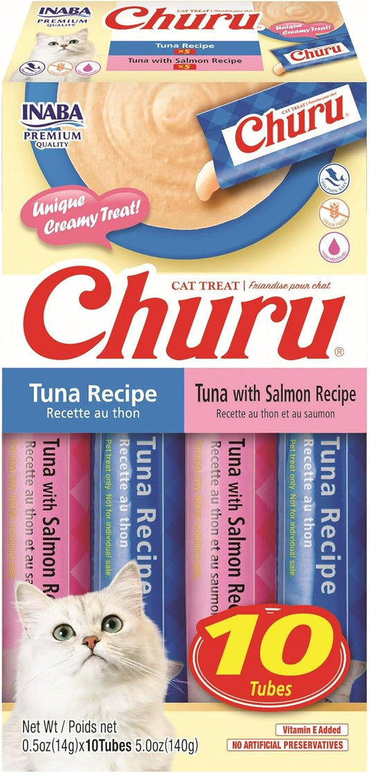 INABA-Churu-Cat-Treats,-Lickable-Purée-Treat/Topper-with-E,-3