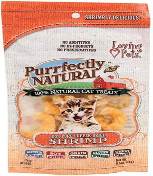 Loving-Pets-Purrfectly-Natural-Freeze-Dried-Shrimp-Treats-For-Cats,-0.5-Ounce----227