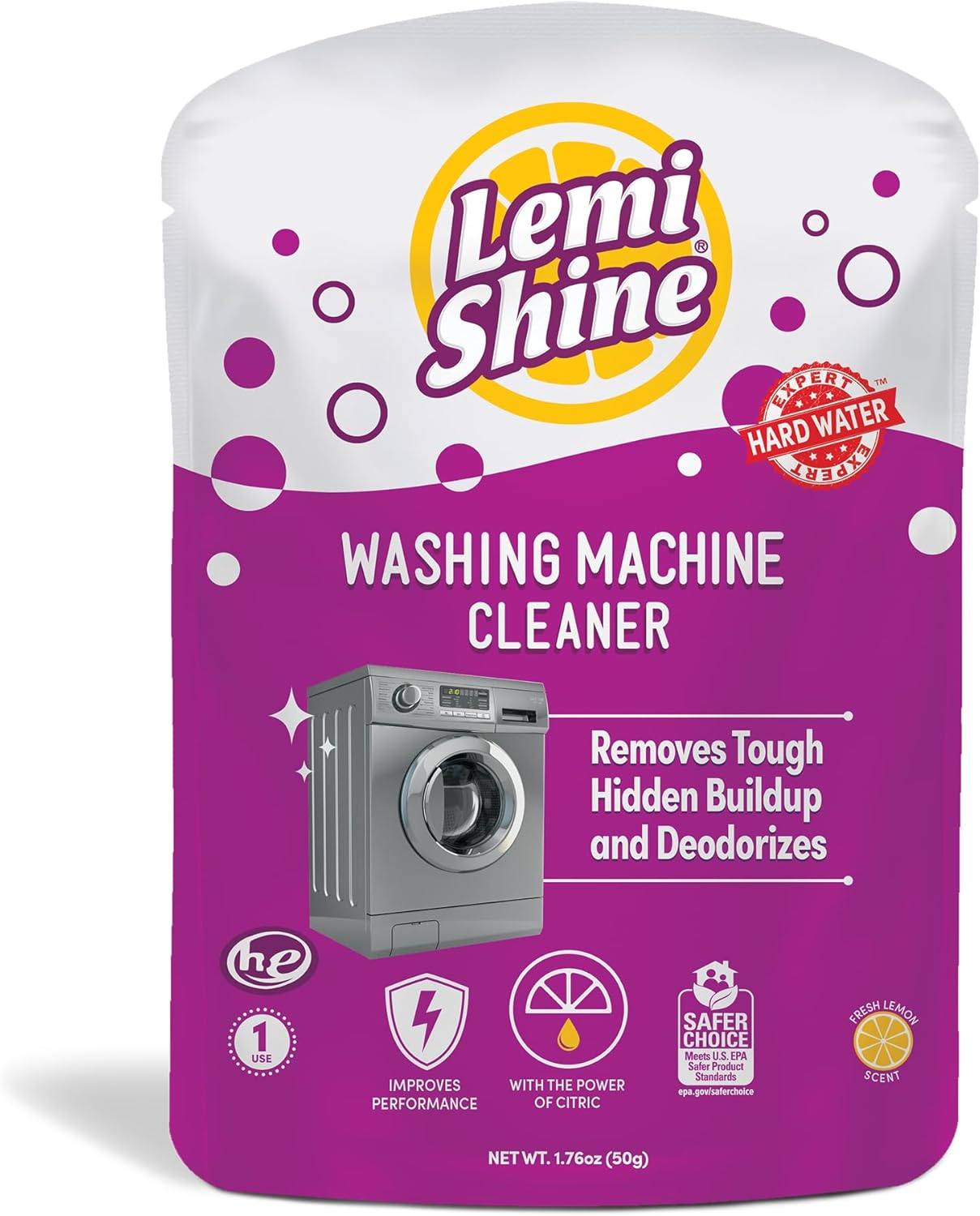 Lemi-Shine-Washing-Machine-Cleaner,-Restore-Performance,-Biodegradable-Ingredients-(1-Count)---826