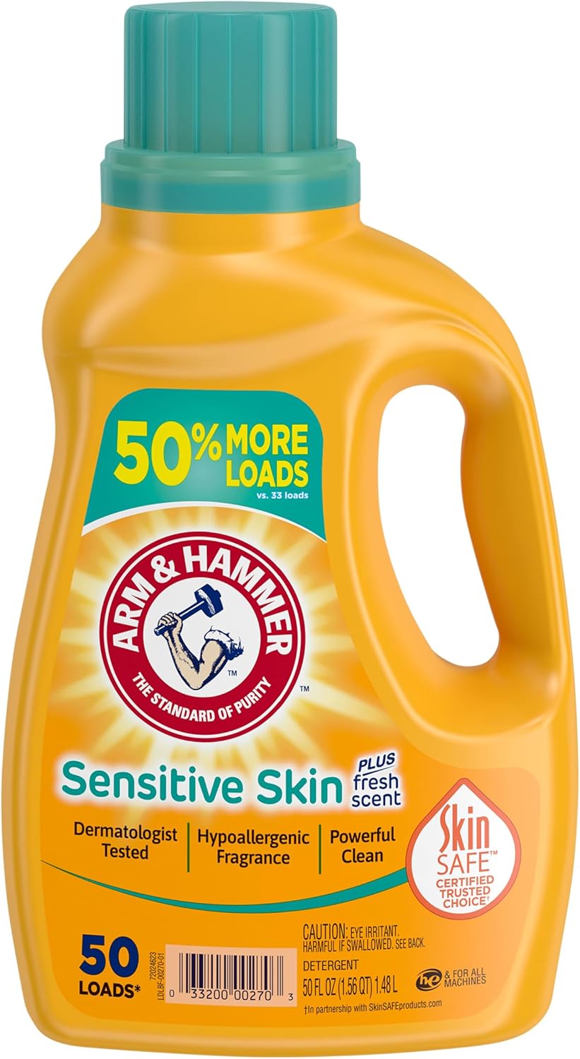 Arm-&-Hammer,-Liquid-Detergent-Sensitive-Skin-Plus-Fresh-Scent,-136