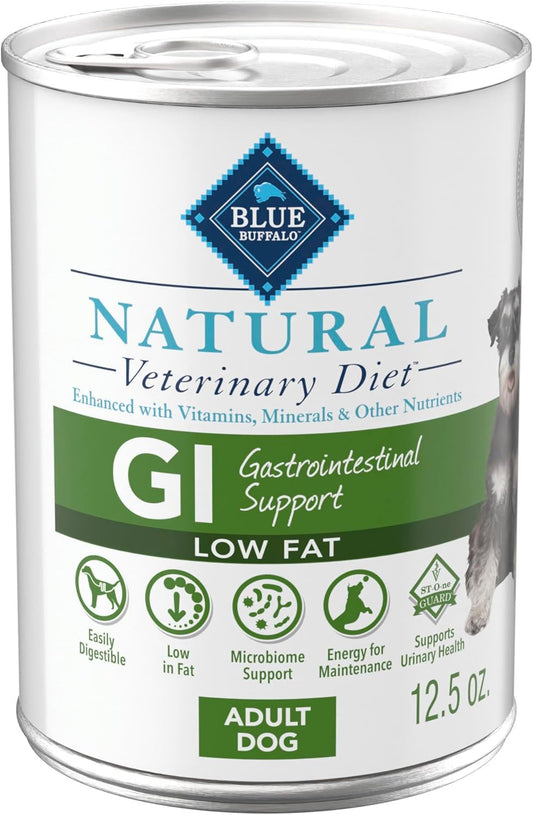 Blue-Buffalo-Natural-Veterinary-Diet-GI-Low-Fat-Gastrointestinal-Support-Wet-Dog-Food,-903