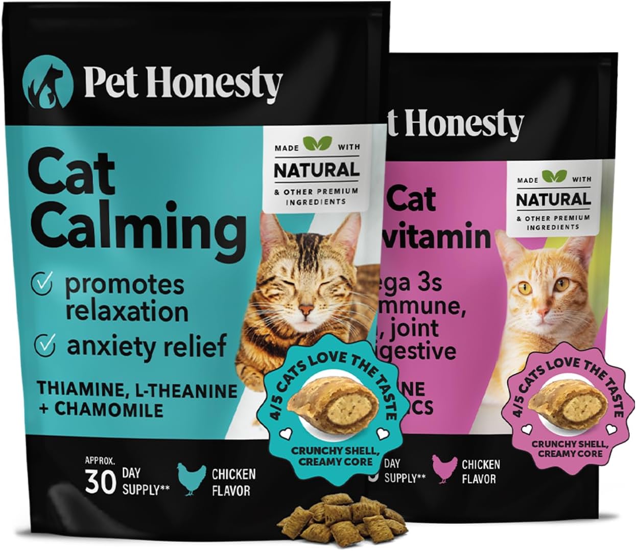 Cat-Calming-+-Multivitamins-Dual-Texture-Chew-Supplement-Bundle---Helps-Reduce-Stress-490