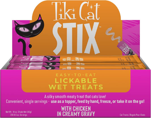 Tiki-Cat-Stix-Wet-Cat-Treats,-Chicken,-10-oz-Box-(20-Count)--1351