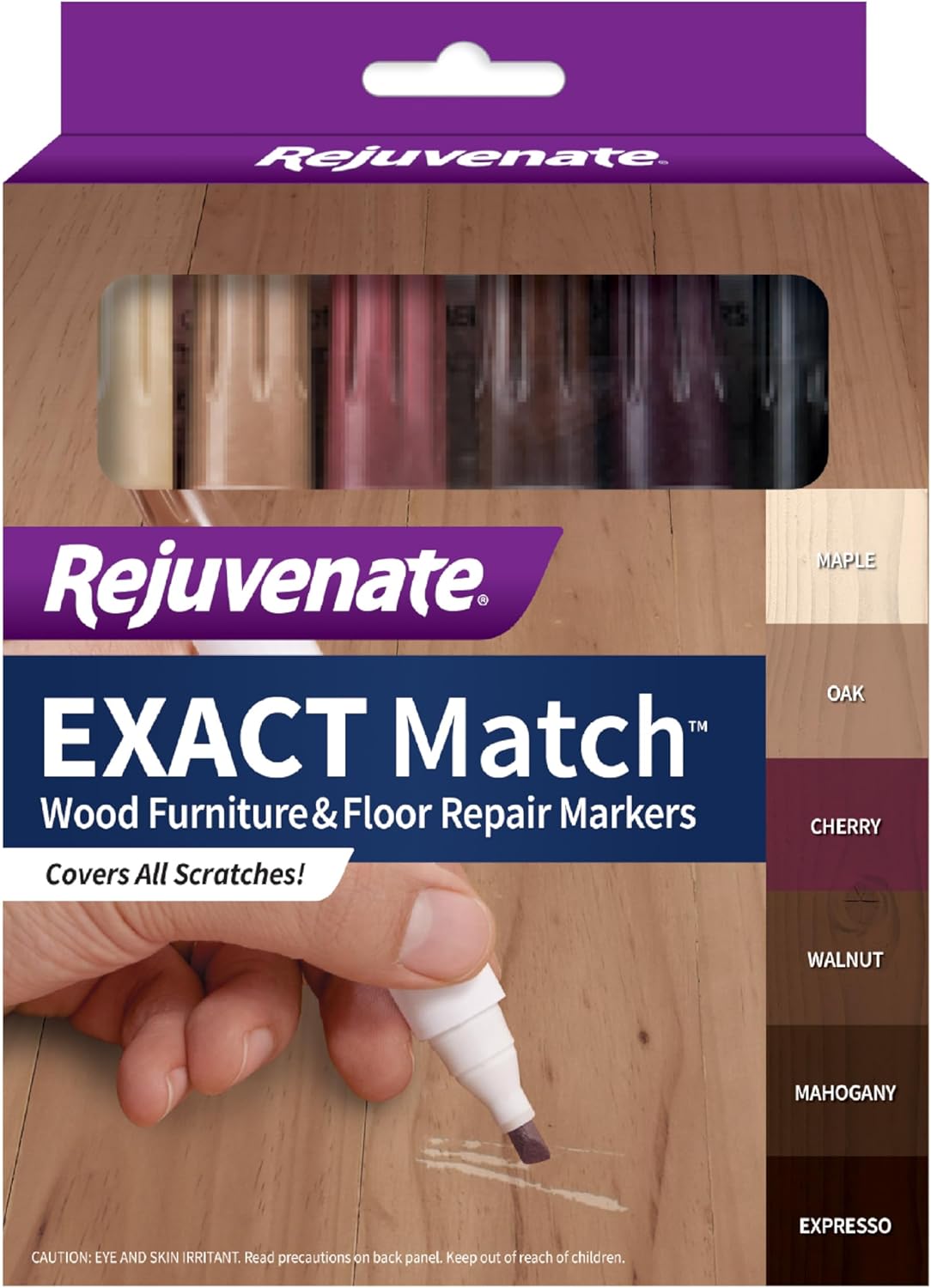 Rejuvenate-Exact-Match-Wood-Furniture-&-Floor-Repair-Markers,-6-Count,-Brown-Markers-Cover-All-1609