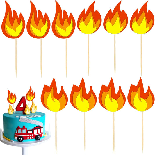 10-PACK-Fire-Truck-Cake-Topper,-Fire-2135