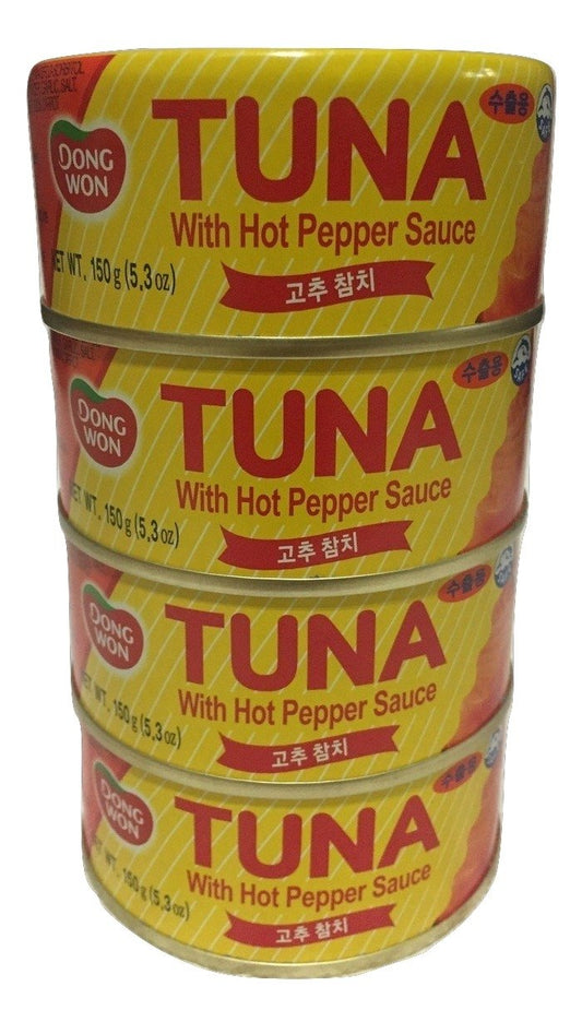 Dongwon,-Tuna-With-Hot-Pepper-Sauce,-5.29-Ounce-4-cans---------794