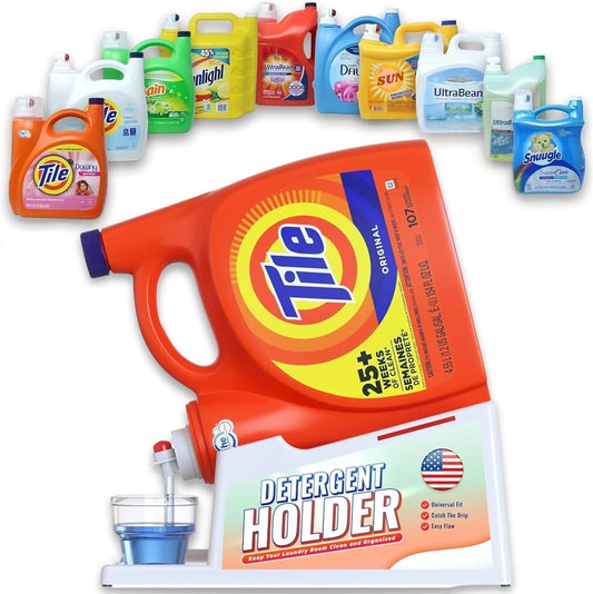 TidyFriend-Liquid-Laundry-Detergent-Holder-Stand-with-Drip-Tray-&-Rubber-Grip-Feet,-995