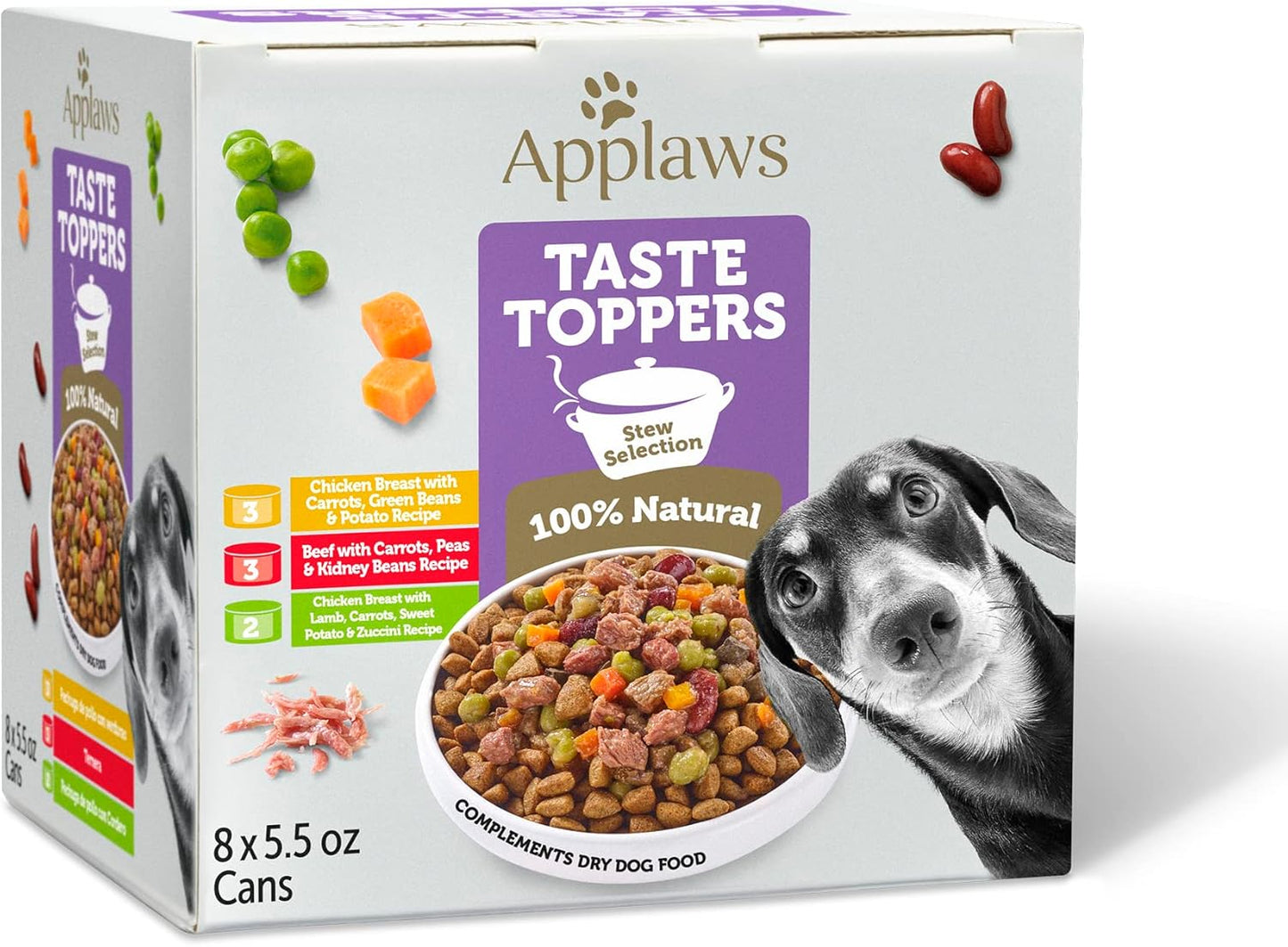 Applaws-Taste-Toppers,-adorno-de-comida-para-perros-sin-1462